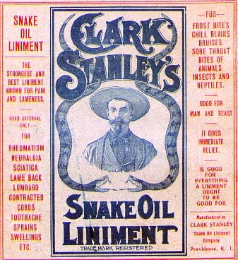 Snake Oil anyone?
